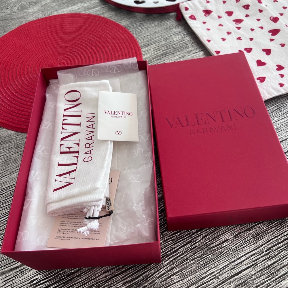 Valentino Red Box with White Dust Bag